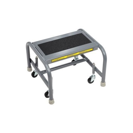 Tri Arc Manufacturing 1 Step Mobile Steel Step Stand w/ Solid Anti-Slip Top Step - WLSR001163-WM WLSR001163-WM